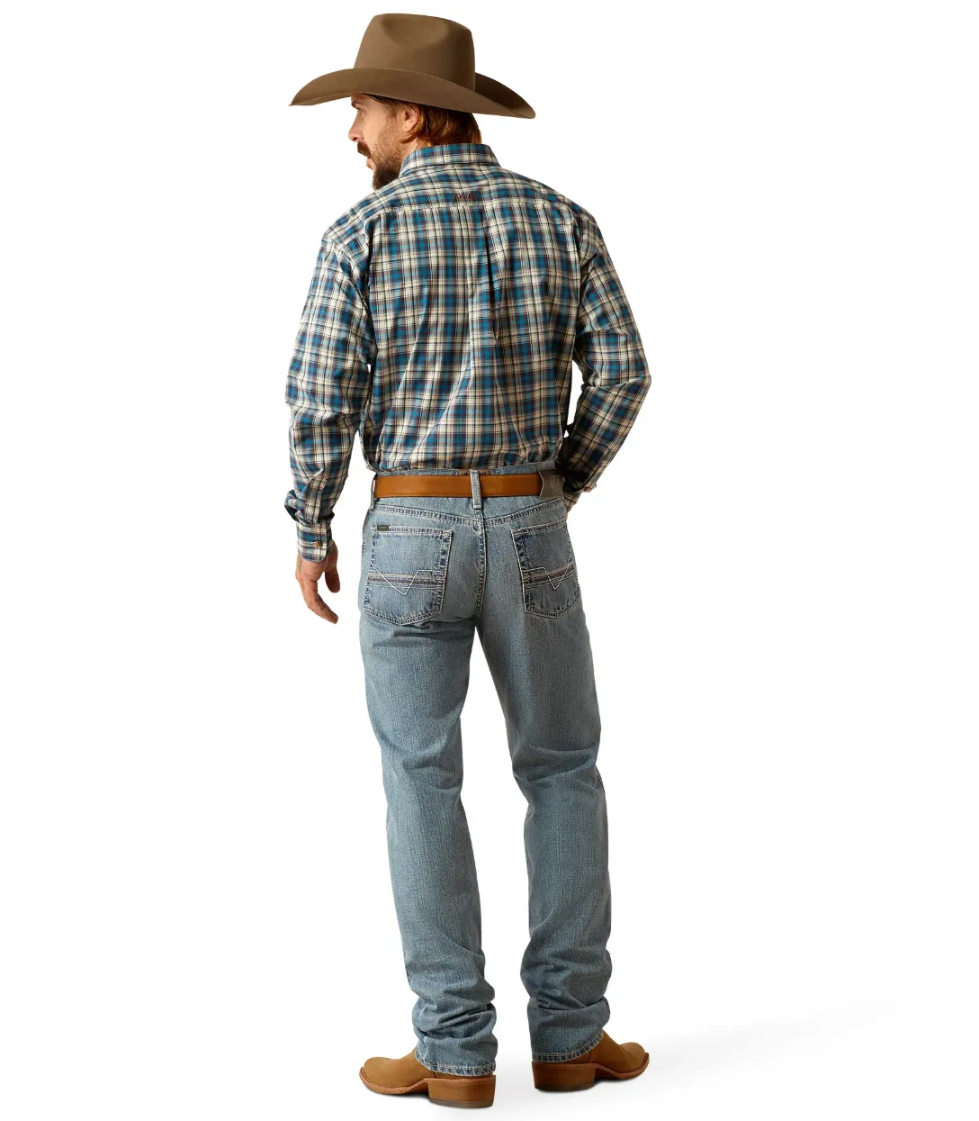 10053546 Ariat Men's M1 Vintage Straight Kelvin Toby 30'Leg