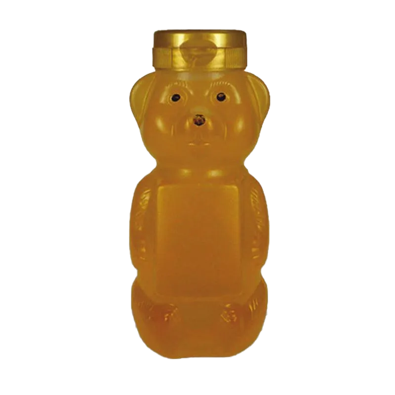 12 oz Plastic Flat Panel Honey Bears