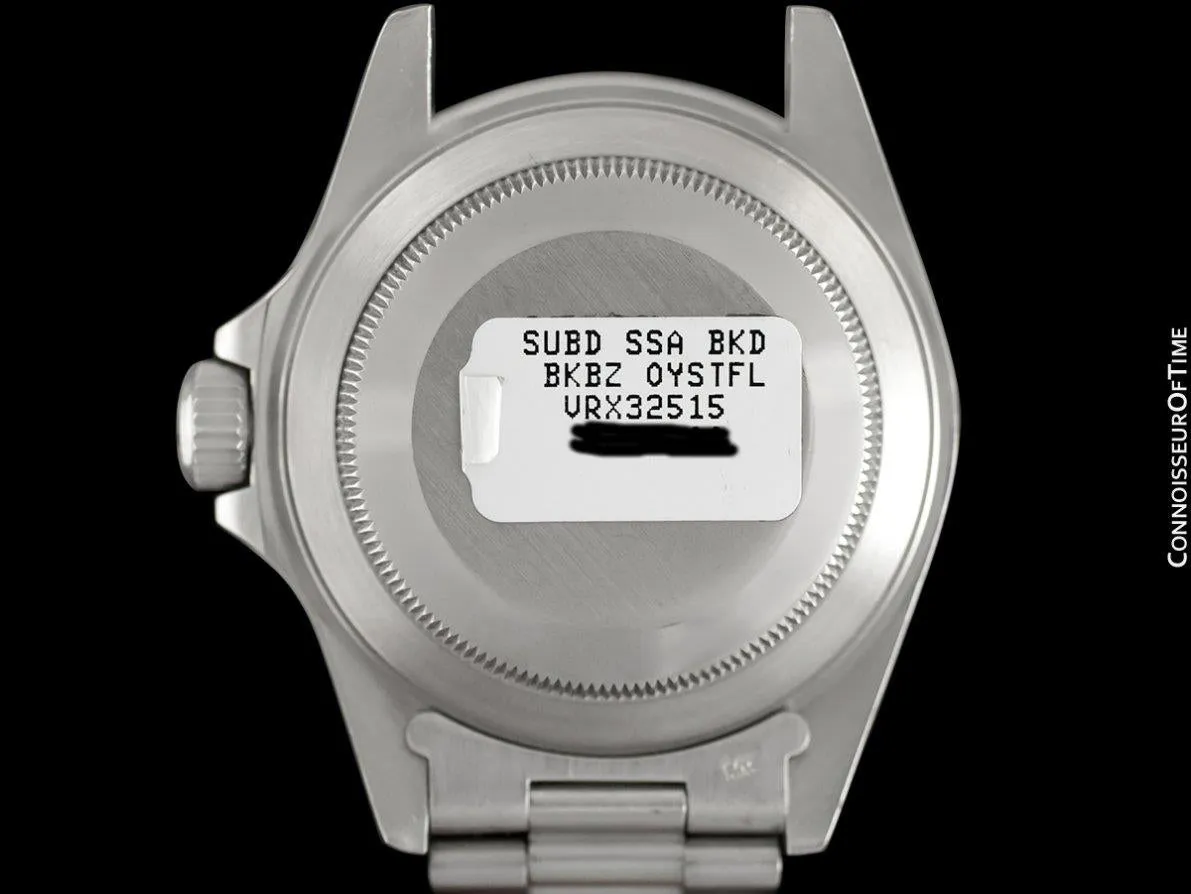 1987 Rolex Submariner "Triple Zero" Vintage Mens Ref. 168000 Stainless Steel Watch - Boxes & Booklet