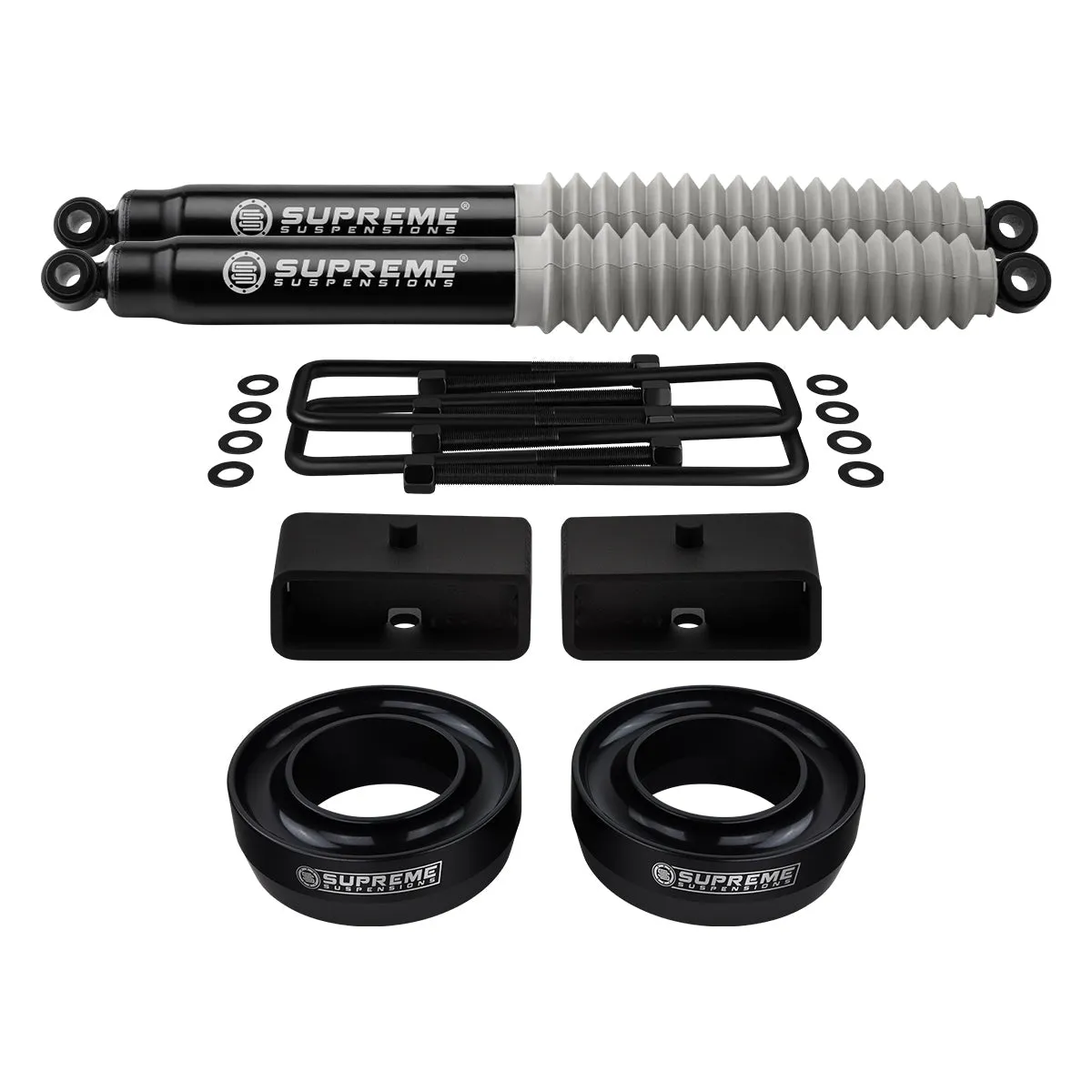 1999-2007 Classic GMC Sierra 1500 Full Suspension Lift Kit with Supreme Suspensions MAX Performance Rear Shocks 2WD 4x2