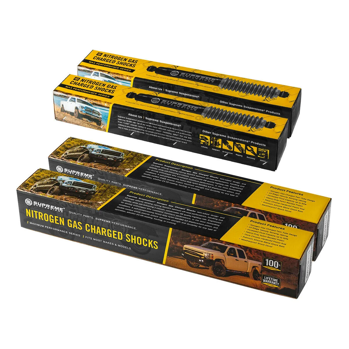 2000-2006 Chevrolet Tahoe Full Suspension Lift Kit with MAX Performance Shock Absorbers 2WD 4WD | Torsion Tool Included