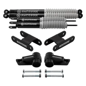 2006-2010 Hummer H3 1-3" Front   2" Rear Lift Kit with Supreme Suspensions MAX Performance Shocks 4WD