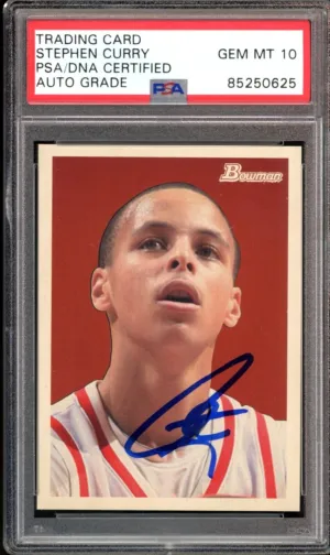 2009 Bowman '48 /2009 #106 Stephen Curry RC On Card PSA/DNA Auto GEM MINT 10