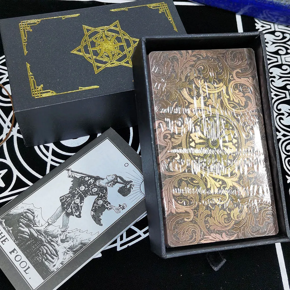 3D Gold Foil Tarot Card Hot Stamping  Board Game Card Divination