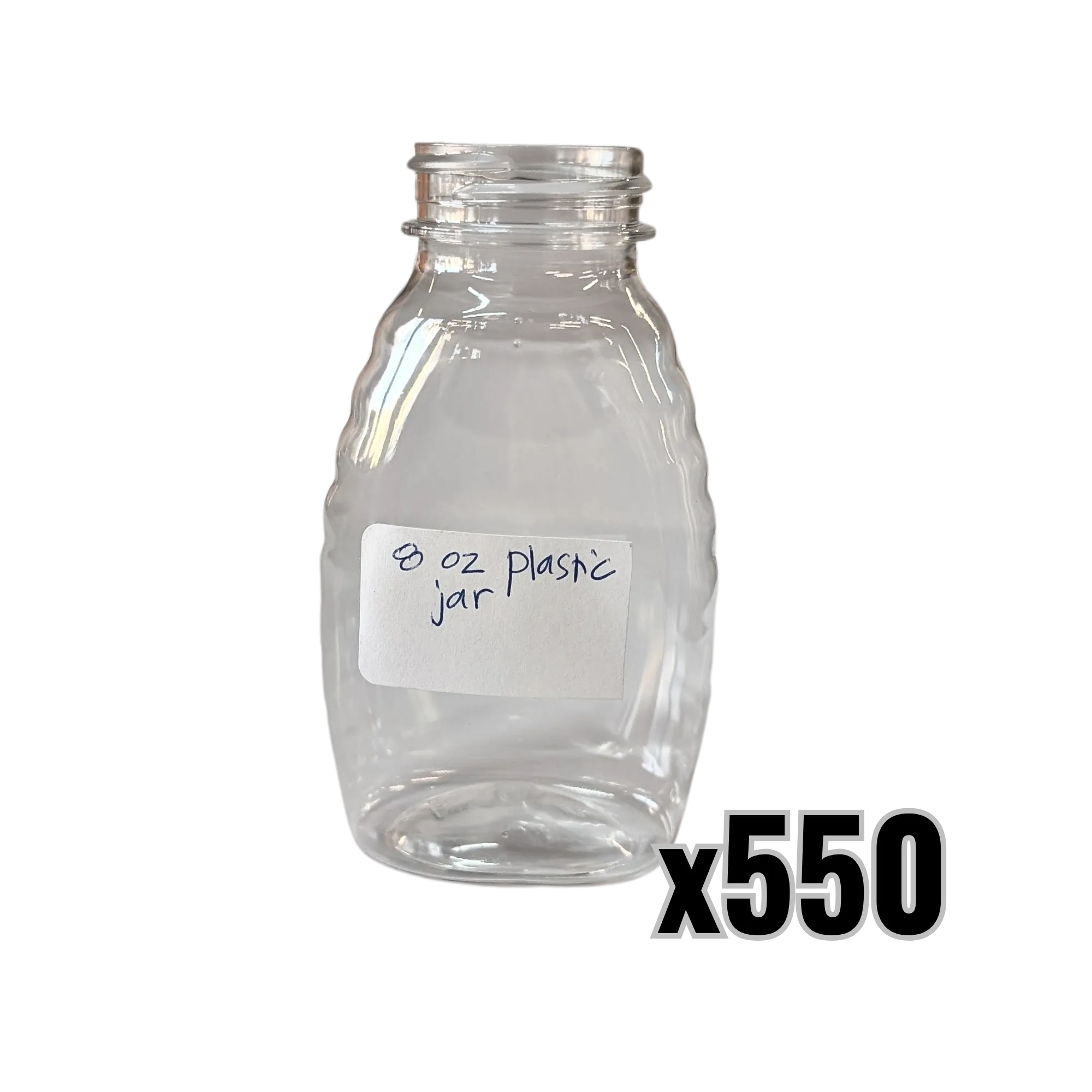 8 oz Plastic Classic Honey Jars