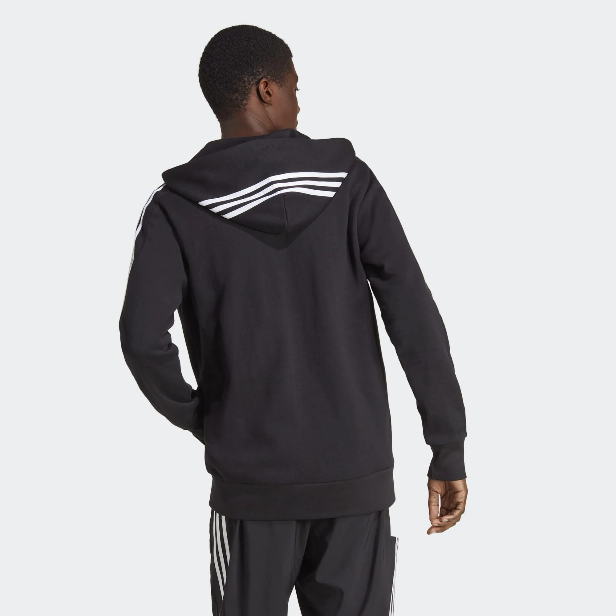 ADIDAS  ESSENTIALS FRENCH TERRY 3-STRIPES FULL-ZIP HOODIE