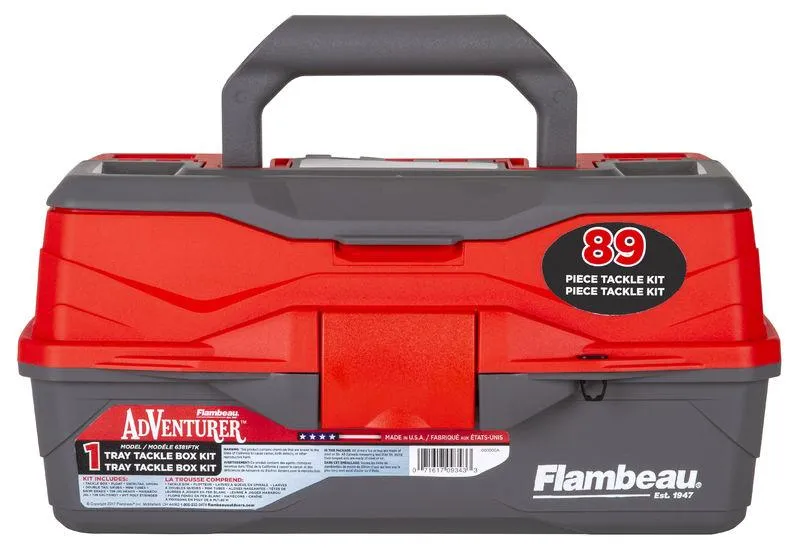 Adventurer 1-Tray 89-Piece Tackle Box Kit