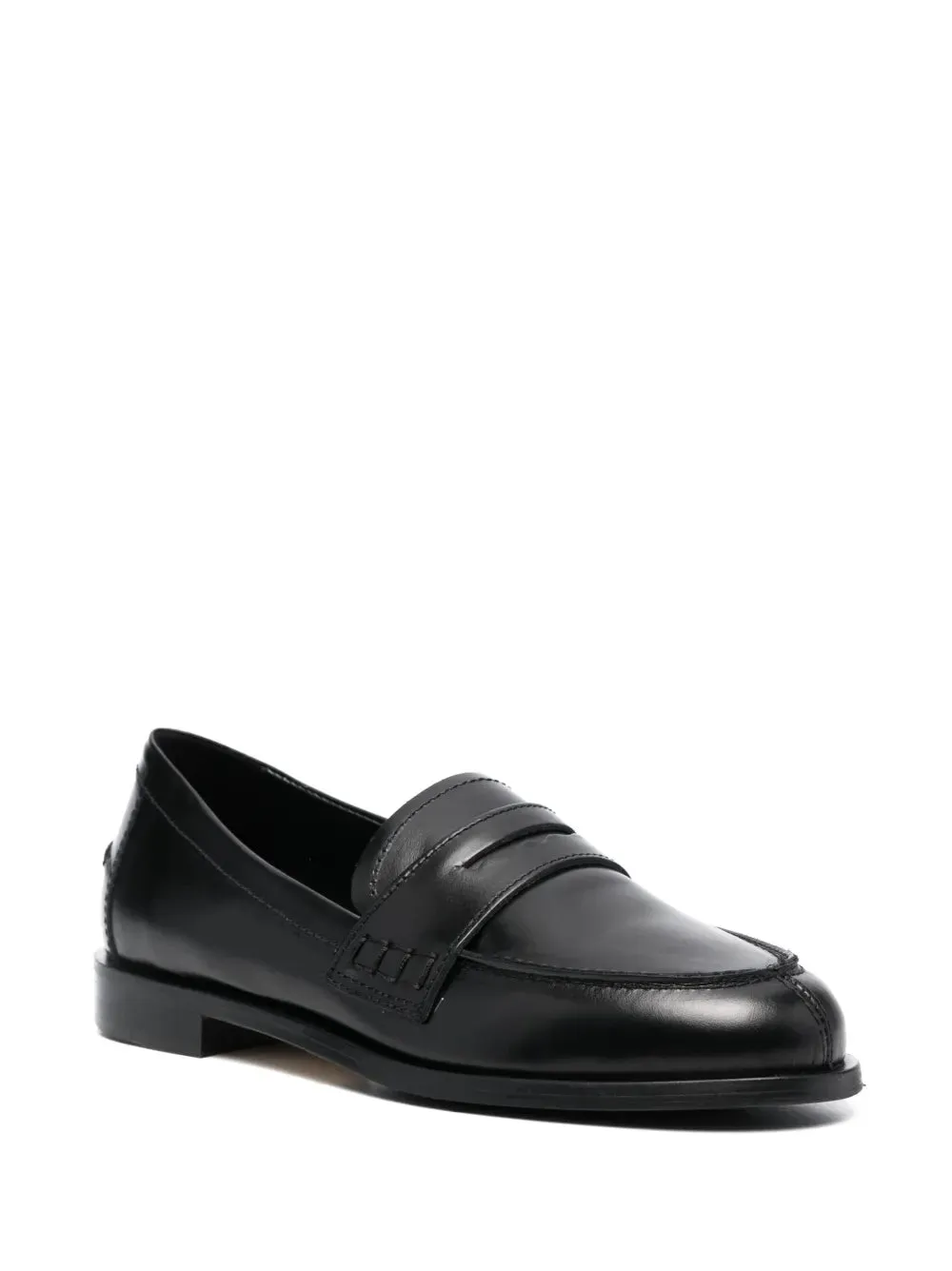 Aeyde round-toe leather loafers