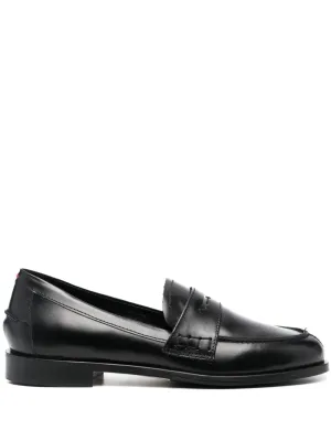 Aeyde round-toe leather loafers