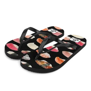 Aloha Tribe -Sushi- Black Flip-Flops