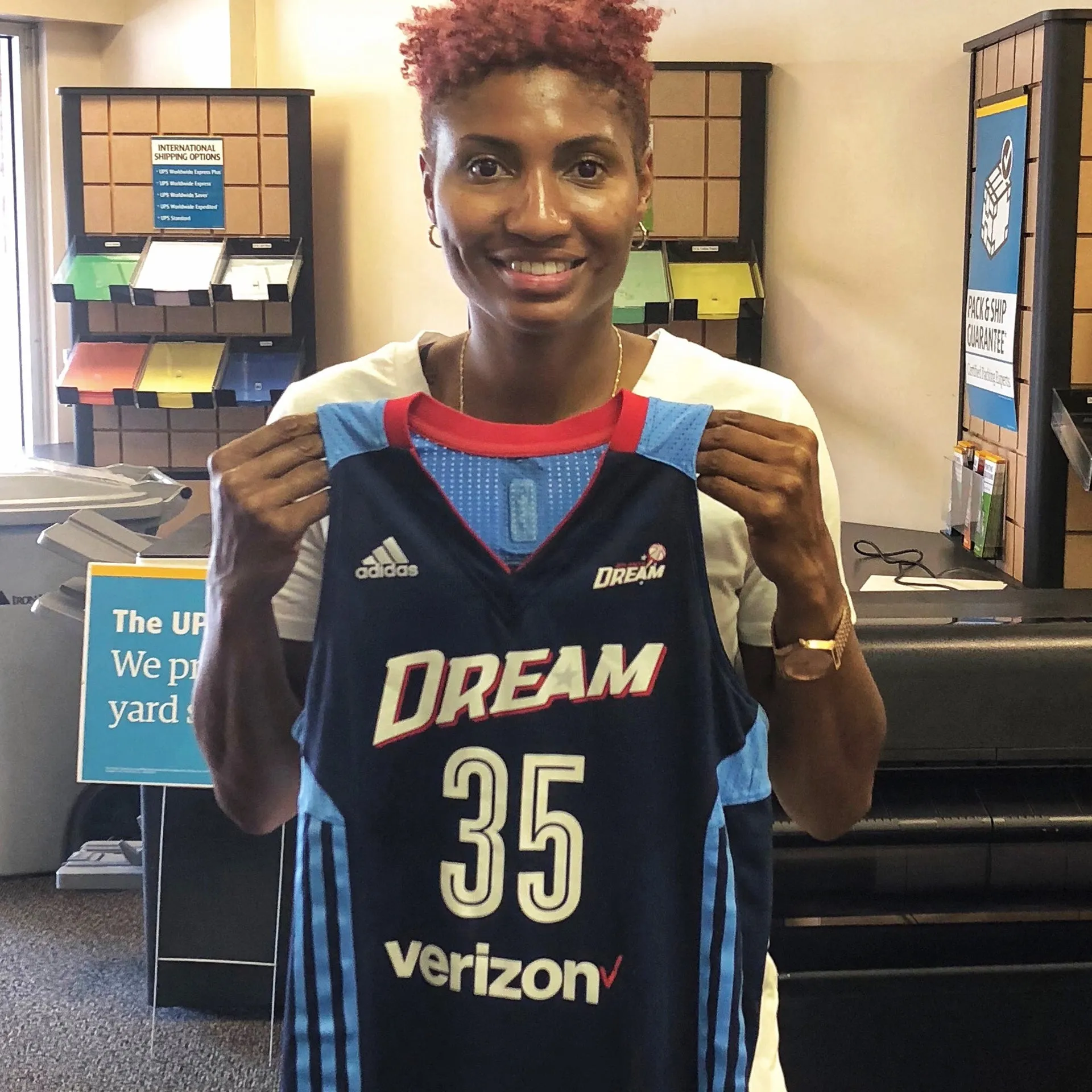 Angel McCoughtry Autographed Jersey