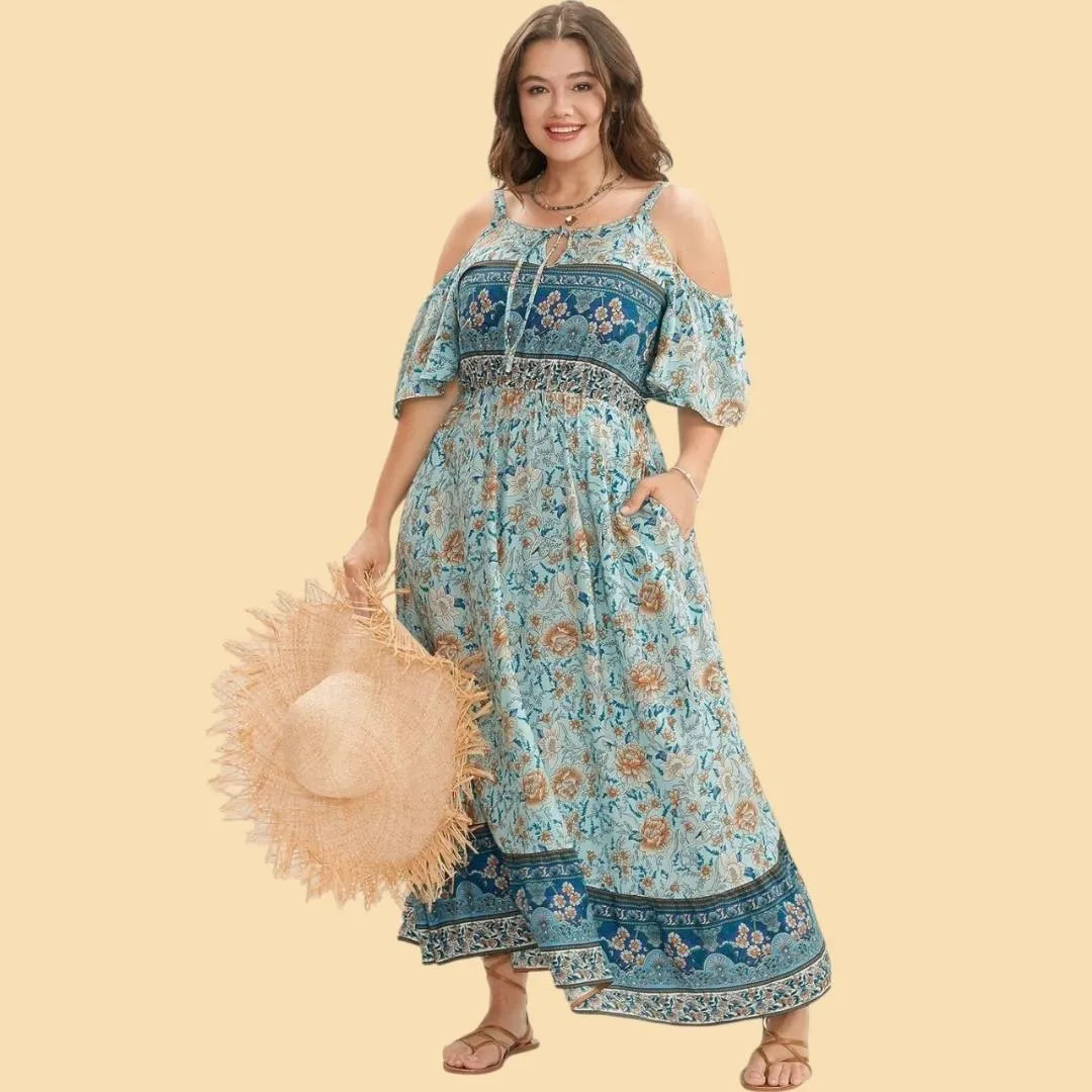 Anthea™ | Bohemian Floral Maxi Dress