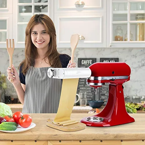 ANTREE Pasta Maker Attachment 3 in 1 Set for KitchenAid Stand Mixers Included Pasta Sheet Roller, Spaghetti Cutter, Fettuccine Cutter Maker Accessories and Cleaning Brush