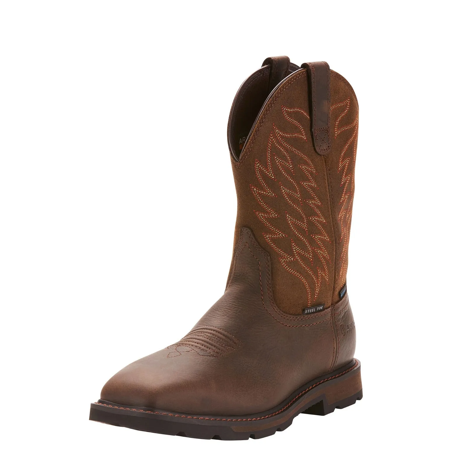 Ariat Men's Groundbreaker Wide Square Toe Waterproof Steel Toe Work Boot