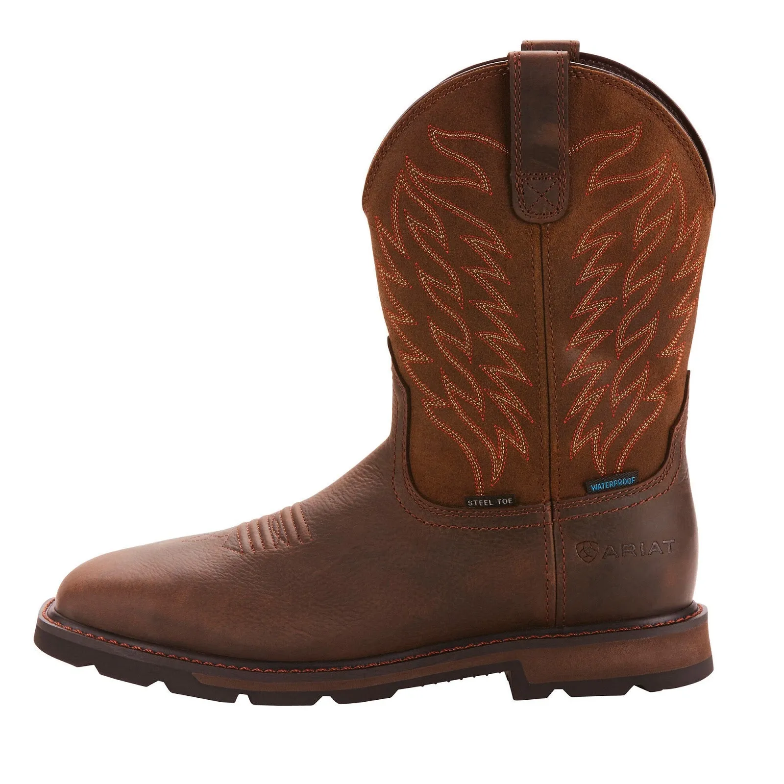 Ariat Men's Groundbreaker Wide Square Toe Waterproof Steel Toe Work Boot