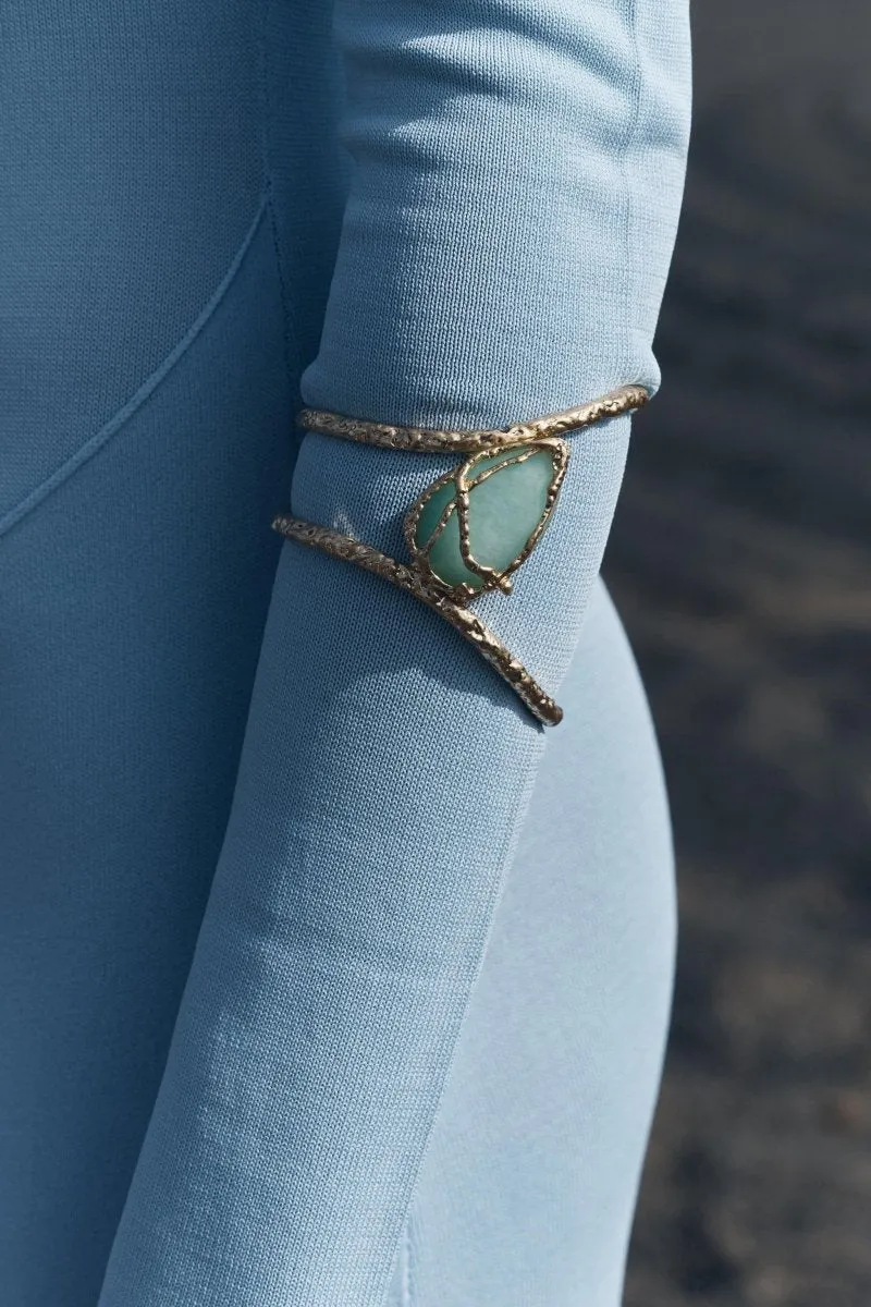 Artisanal Gemstone Cuff Bracelet