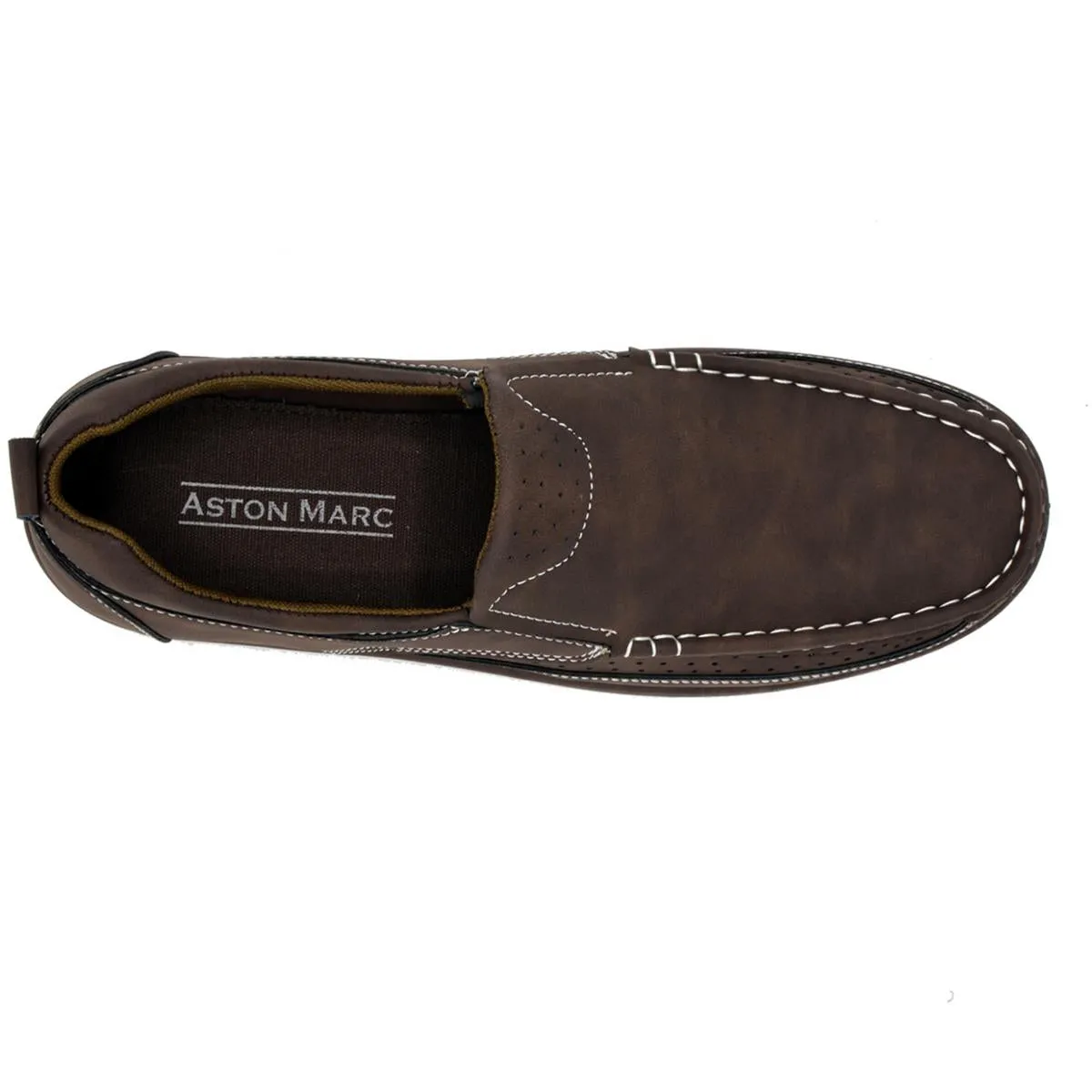 Aston Marc Mens Newport Faux Suede Slip-On Loafers