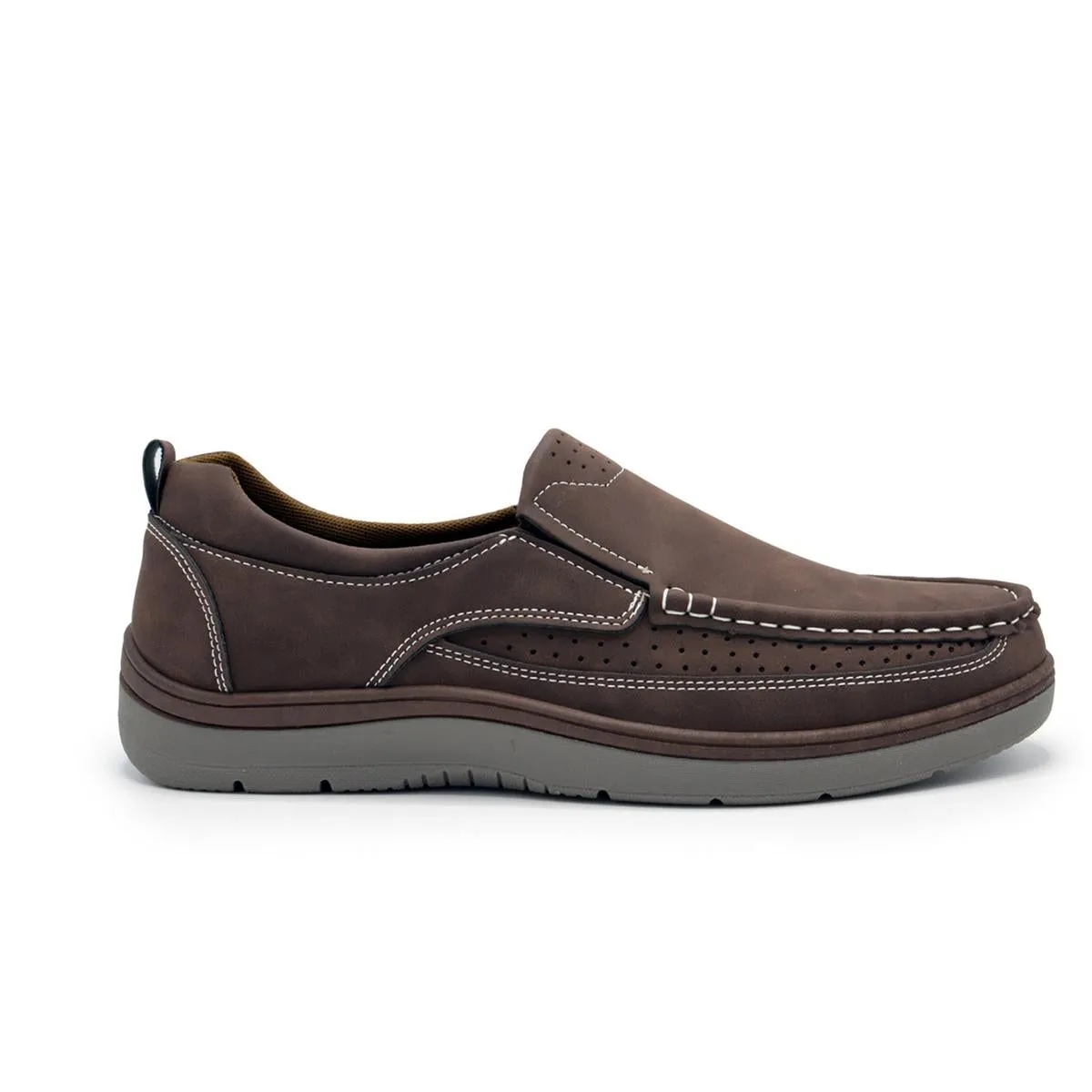 Aston Marc Mens Newport Faux Suede Slip-On Loafers