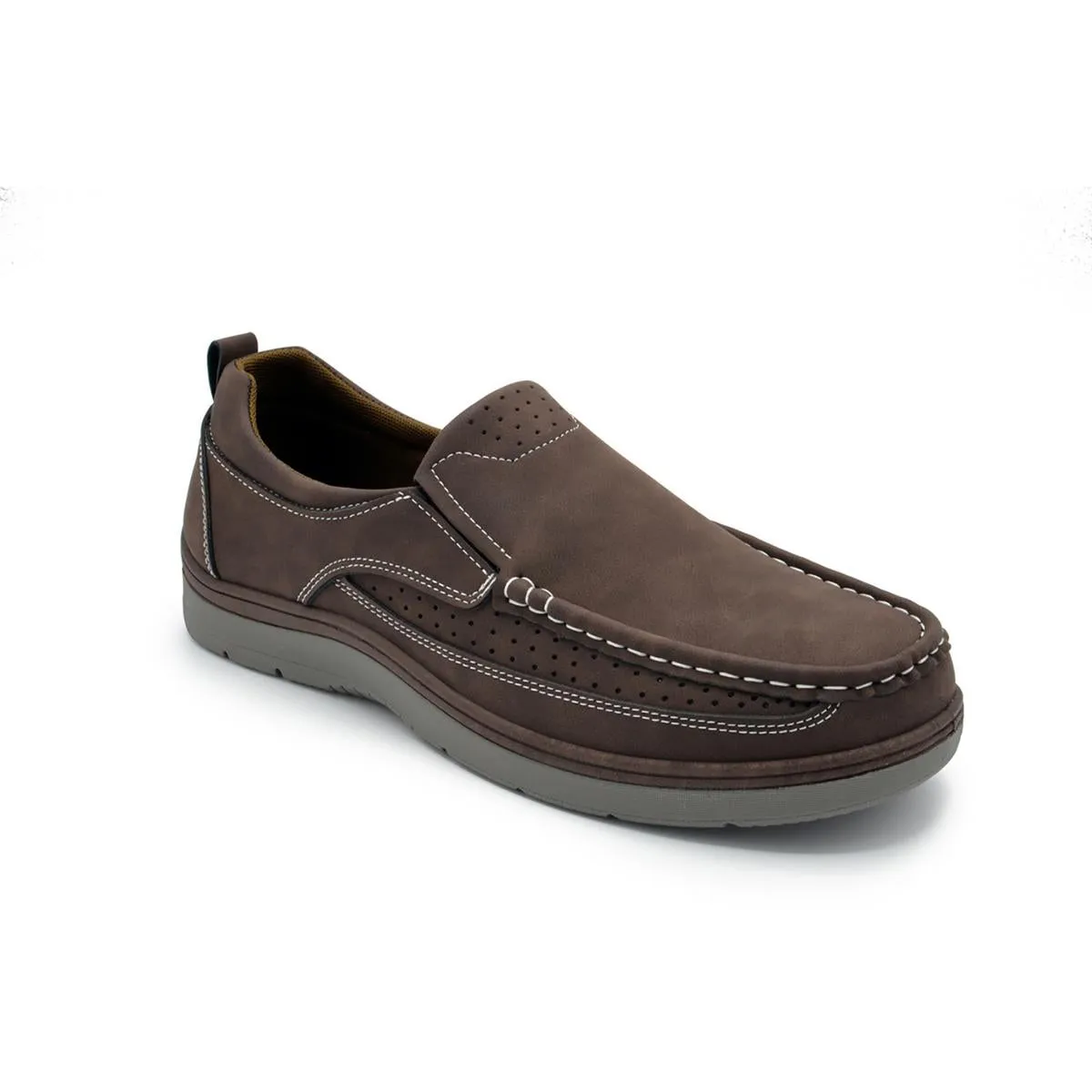 Aston Marc Mens Newport Faux Suede Slip-On Loafers