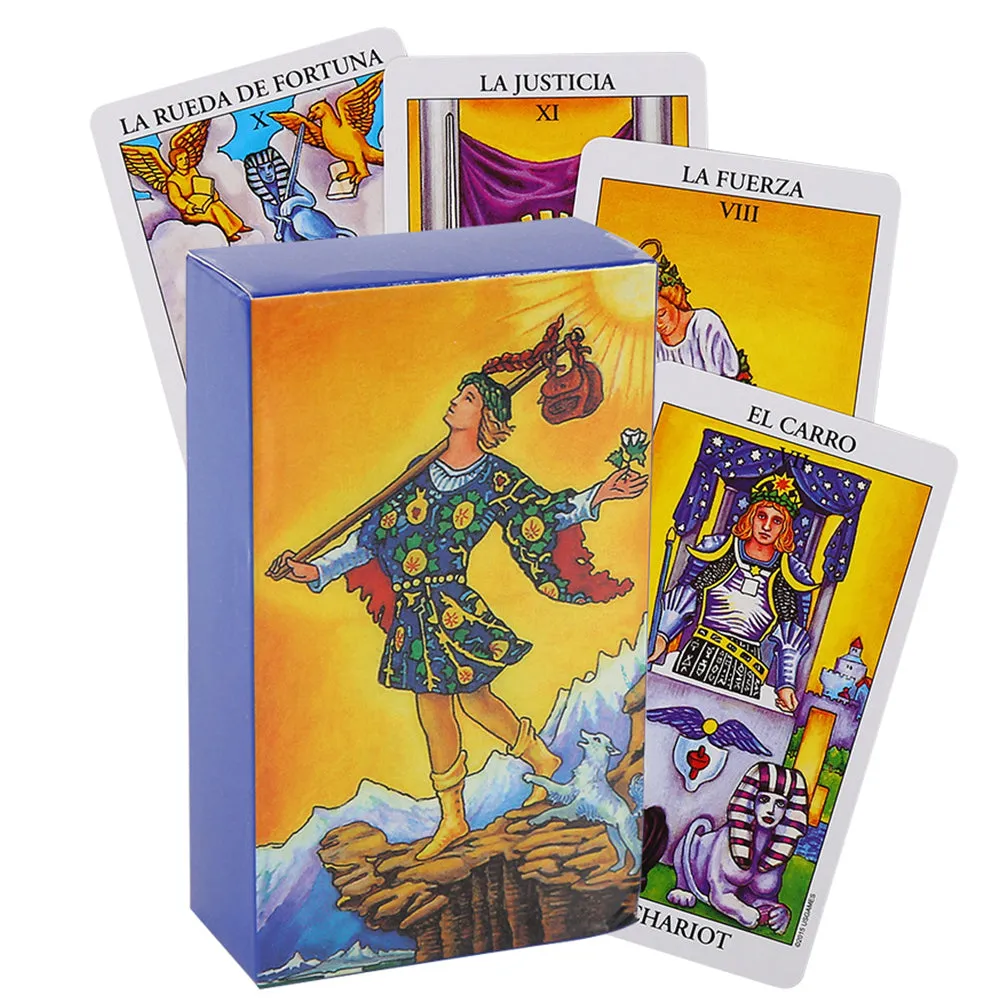 Back Apollo Gold Foil Tarot Caed Hot board Game Solitaire Divination