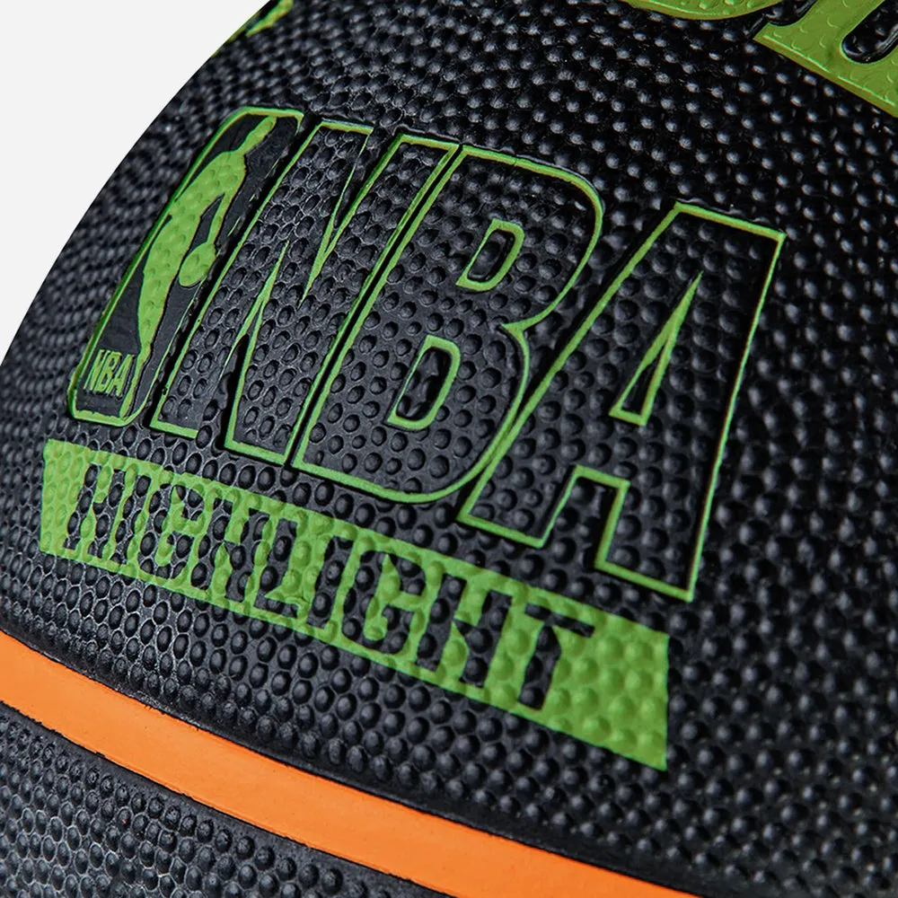 Banh Bóng Rổ Nba High Light Neon - Outdoor Size 7 - Đen