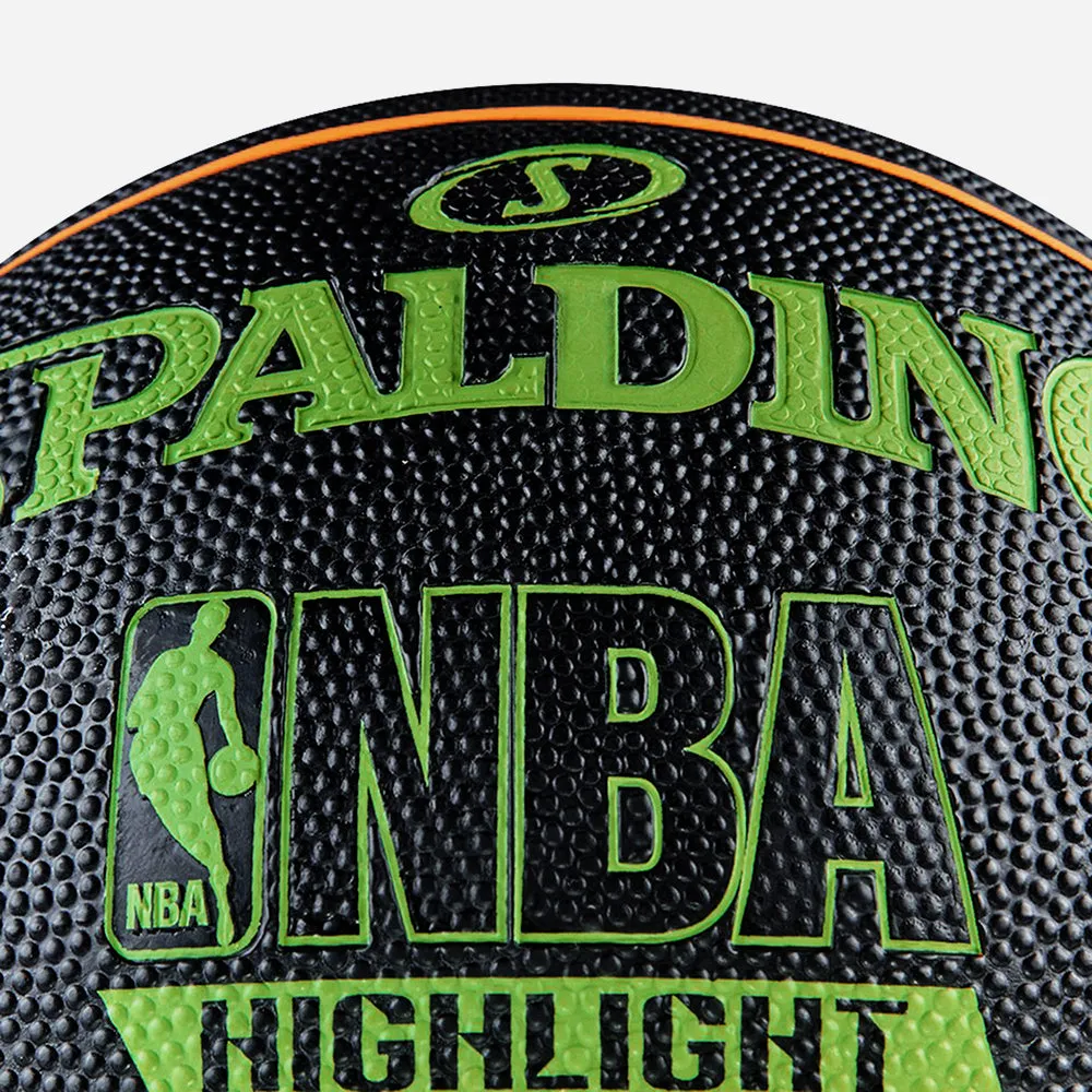 Banh Bóng Rổ Nba High Light Neon - Outdoor Size 7 - Đen