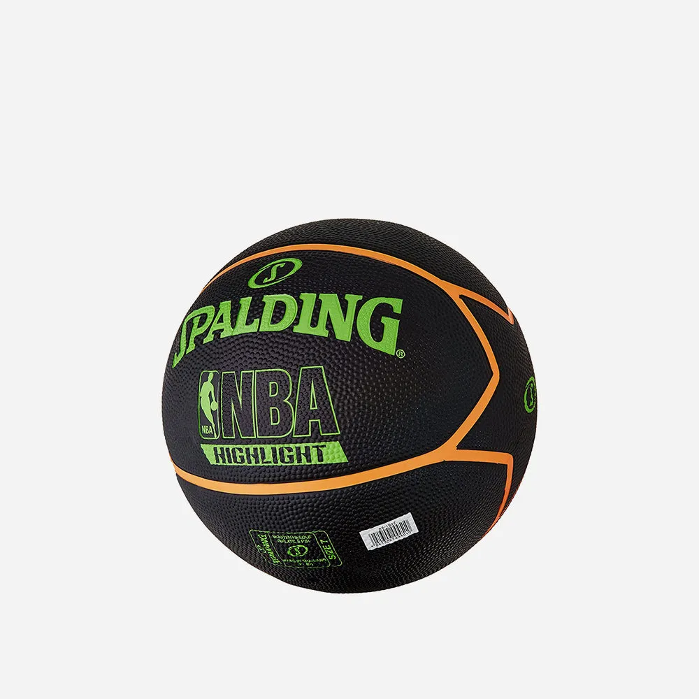 Banh Bóng Rổ Nba High Light Neon - Outdoor Size 7 - Đen
