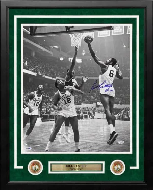 Bill Russell Lay-Up Boston Celtics Autographed Signed 16x20 Framed Photo PSA COA