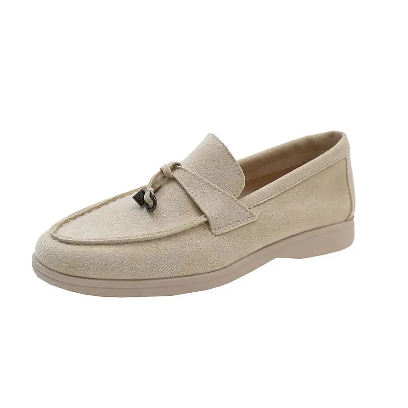 binfenxie Sport Women Flats Shoes New Trend Spring Autumn Platform Suede Loafers Shoes Casual Ladies Walking Non Slip Chaussure Femme