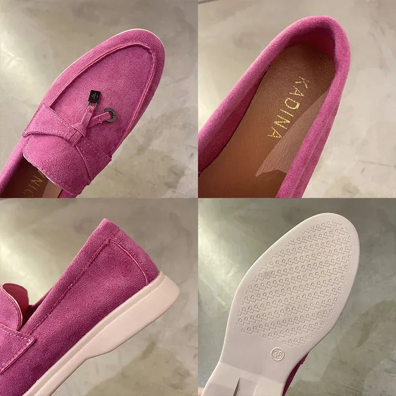 binfenxie Sport Women Flats Shoes New Trend Spring Autumn Platform Suede Loafers Shoes Casual Ladies Walking Non Slip Chaussure Femme