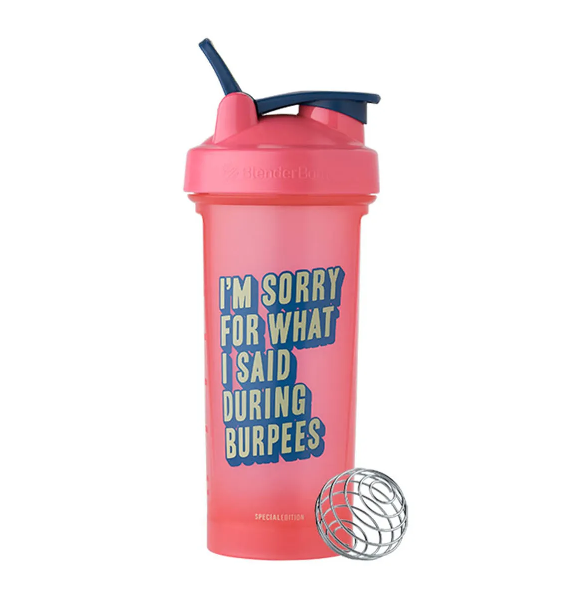 BlenderBottle Classic V2 Shaker Bottle - 28oz/828mL - I'm Sorry For What I Said During Burpees