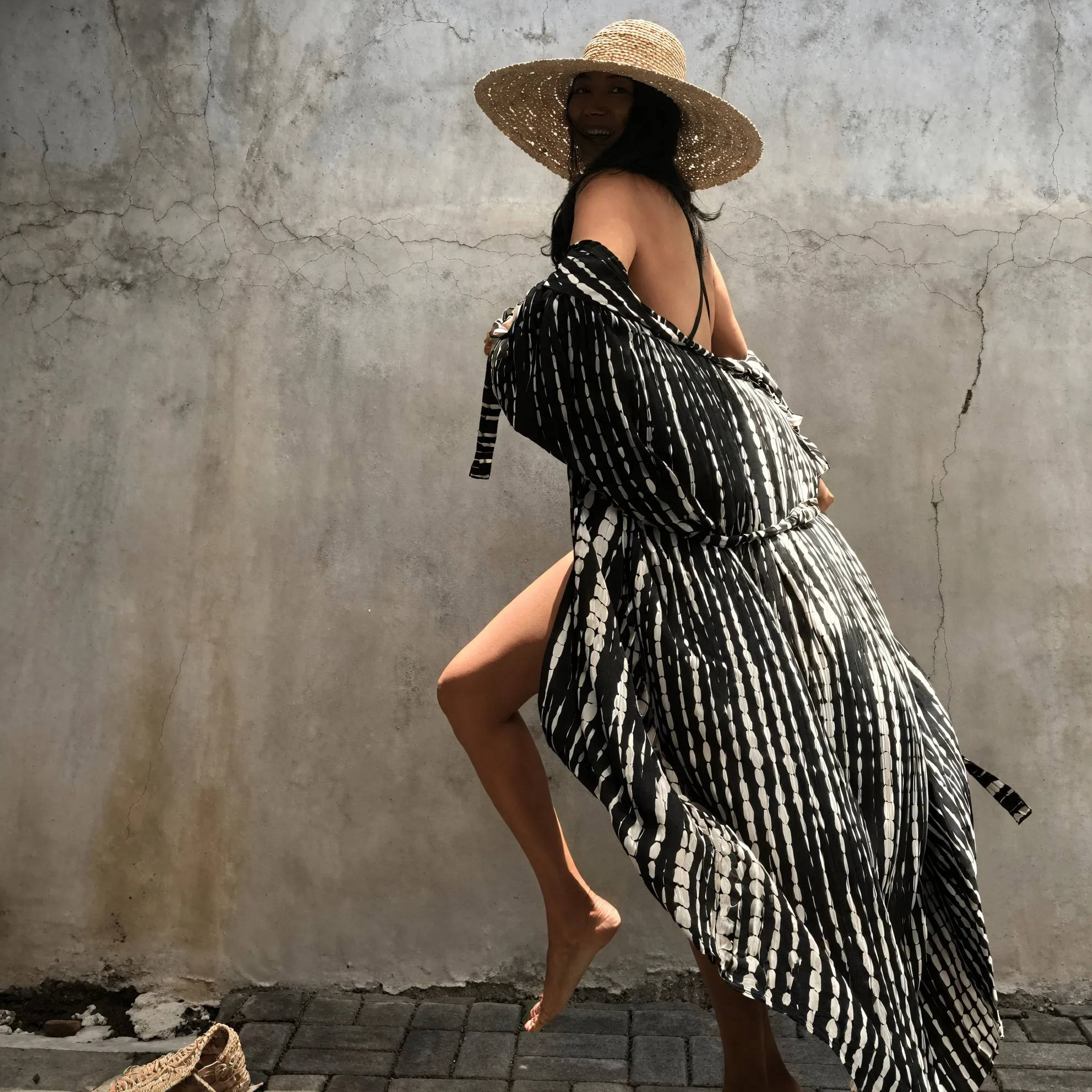 Bohemian Kimono-Style Dress