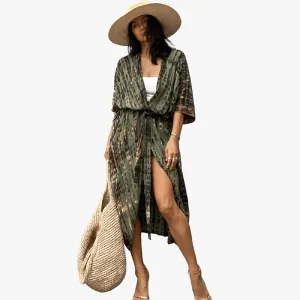 Bohemian Kimono-Style Dress