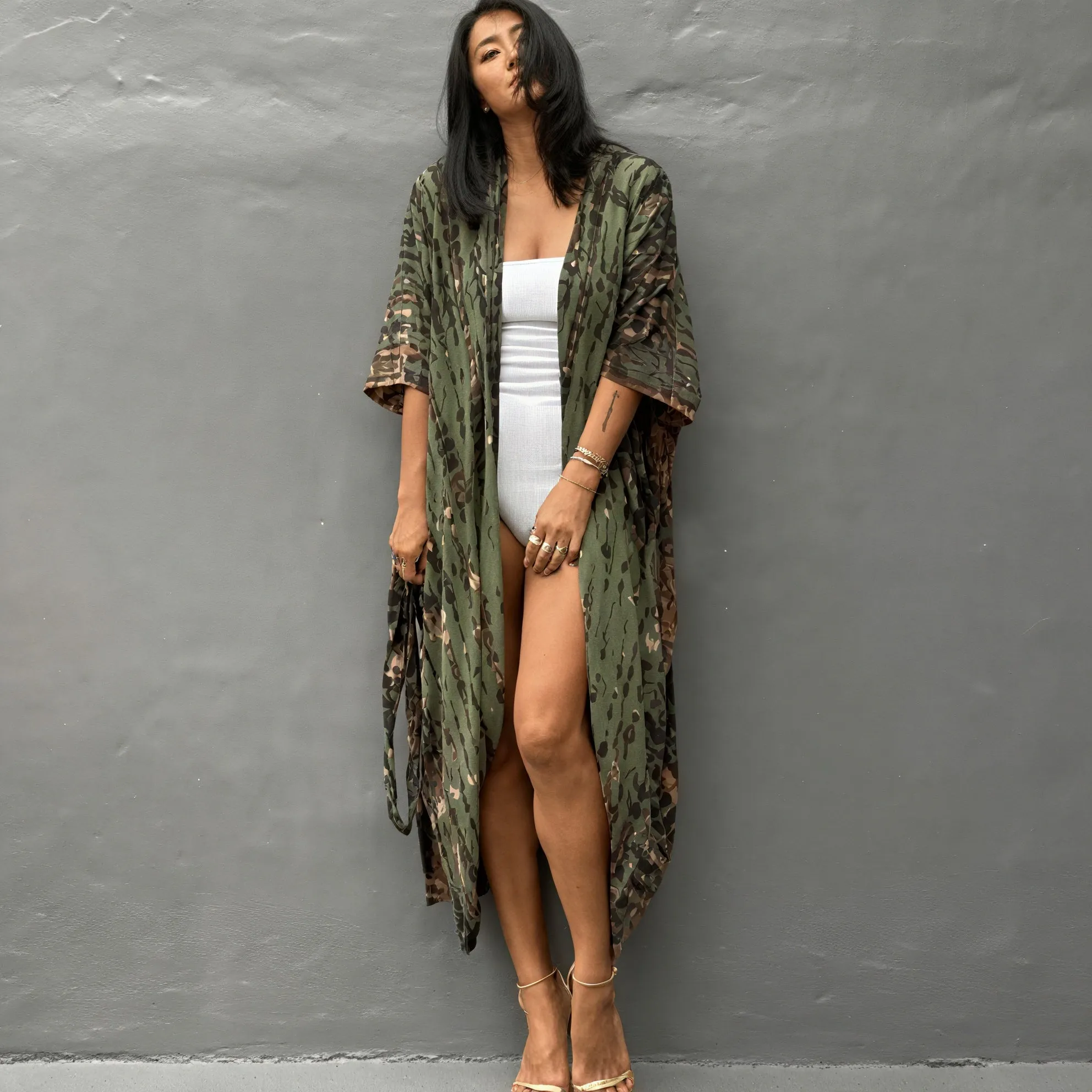 Bohemian Kimono-Style Dress