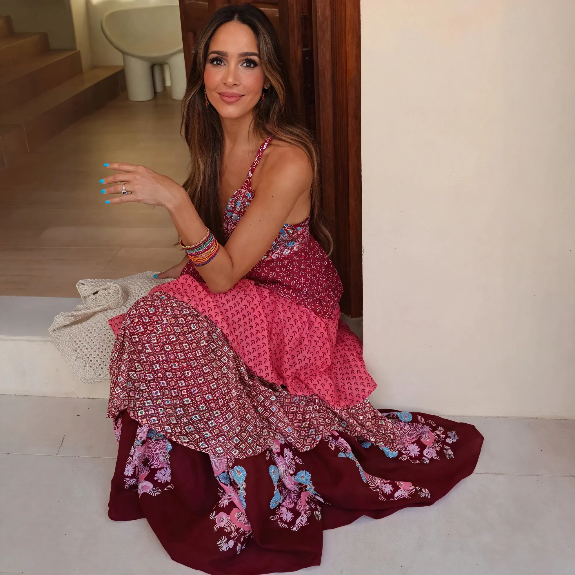 Bohemian Patterned Maxi Dress