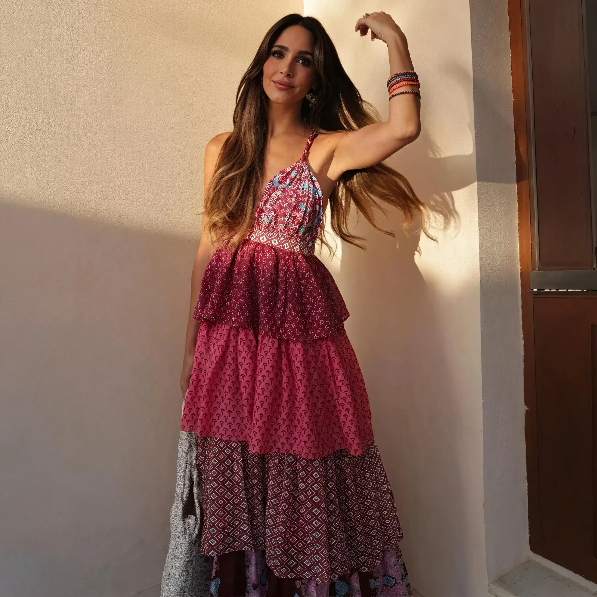 Bohemian Patterned Maxi Dress
