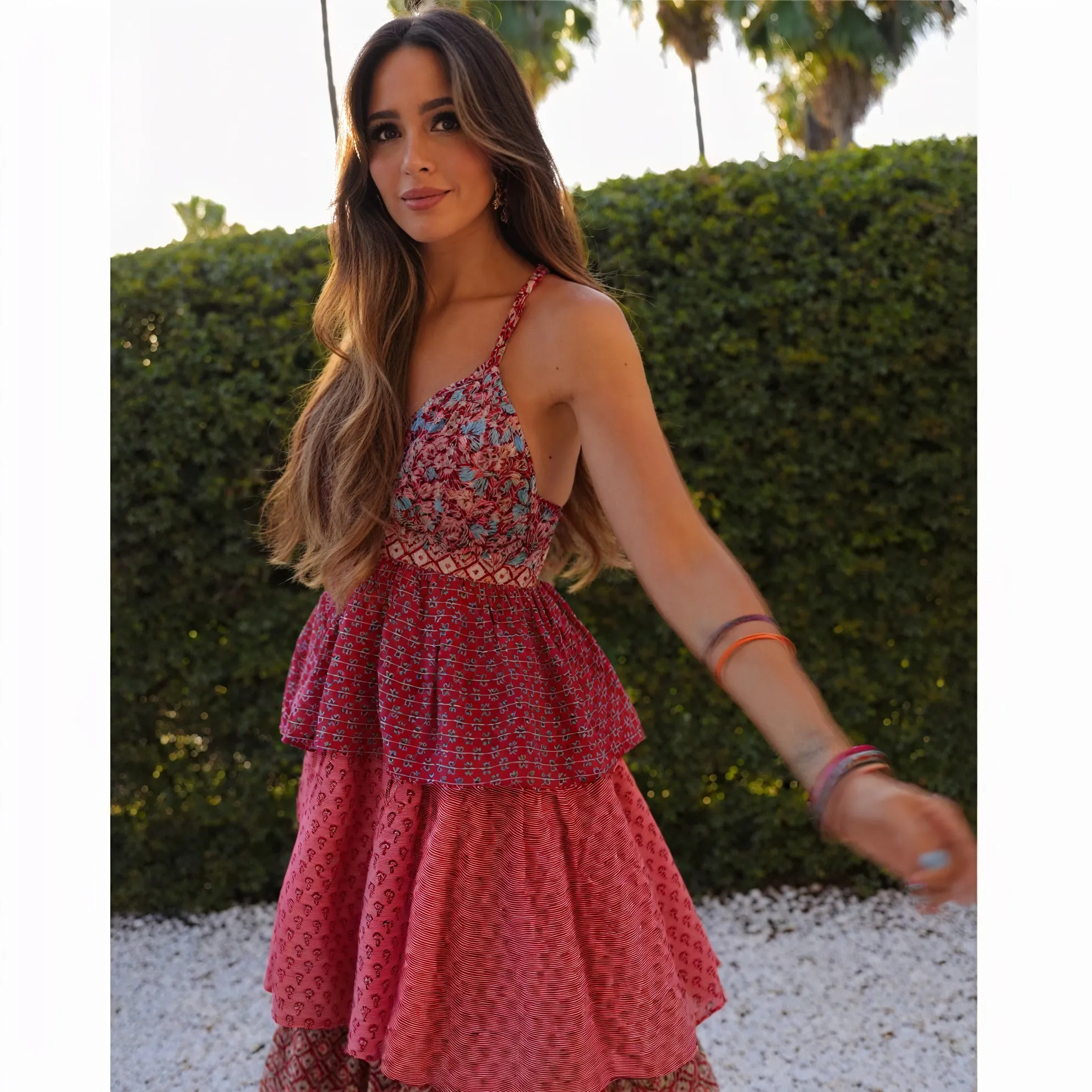 Bohemian Patterned Maxi Dress
