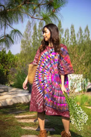 Boho Ember Hand Dyed Boho Hippie Dress
