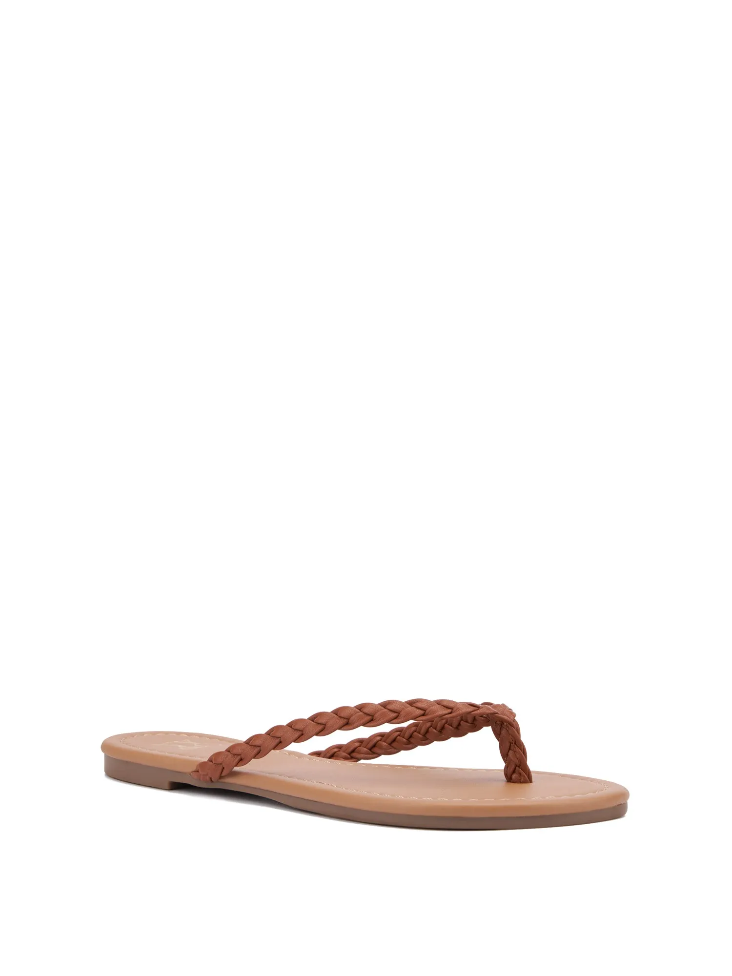 Braided-Strap Flip-Flop Sandal