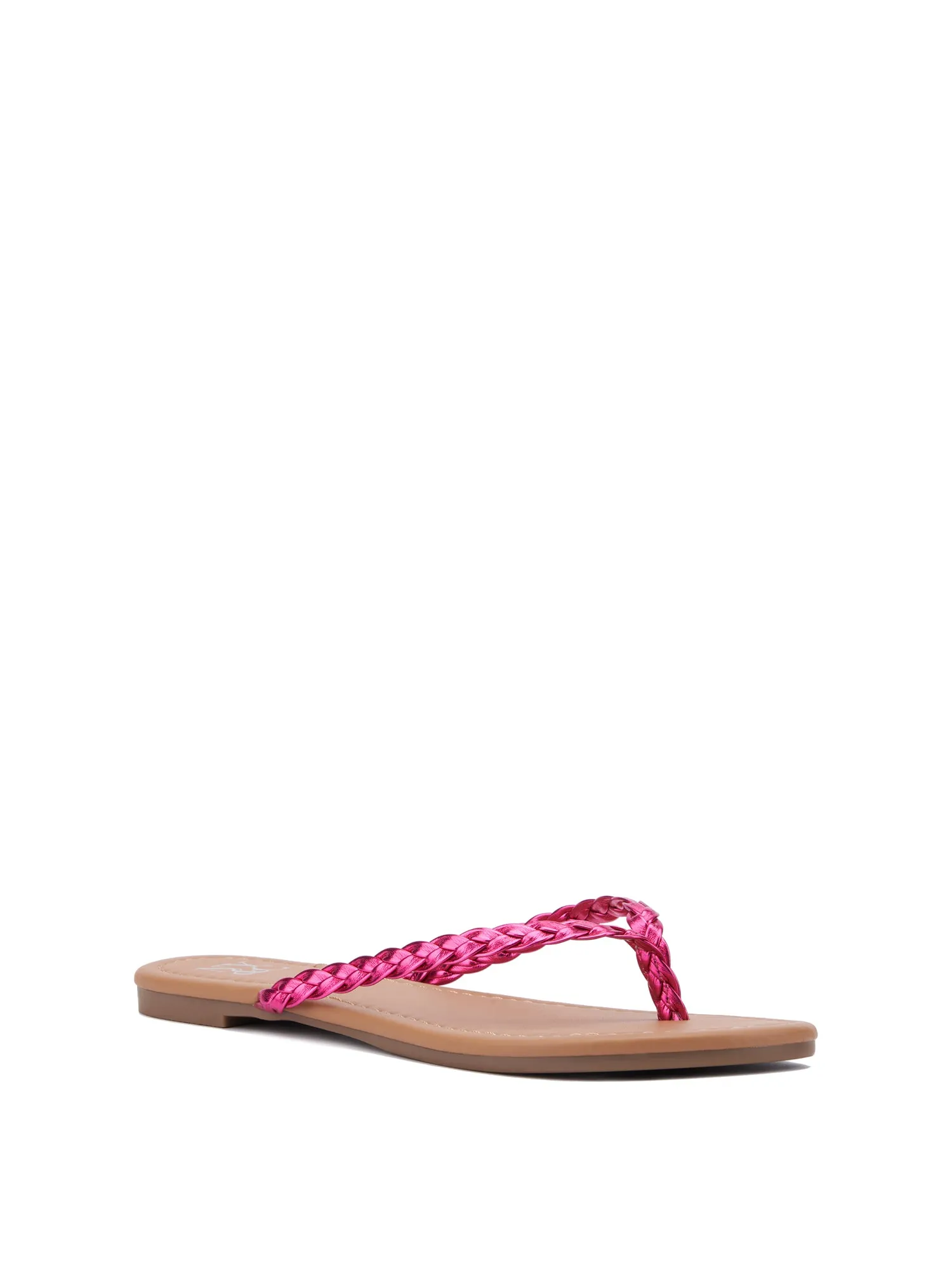 Braided-Strap Flip-Flop Sandal