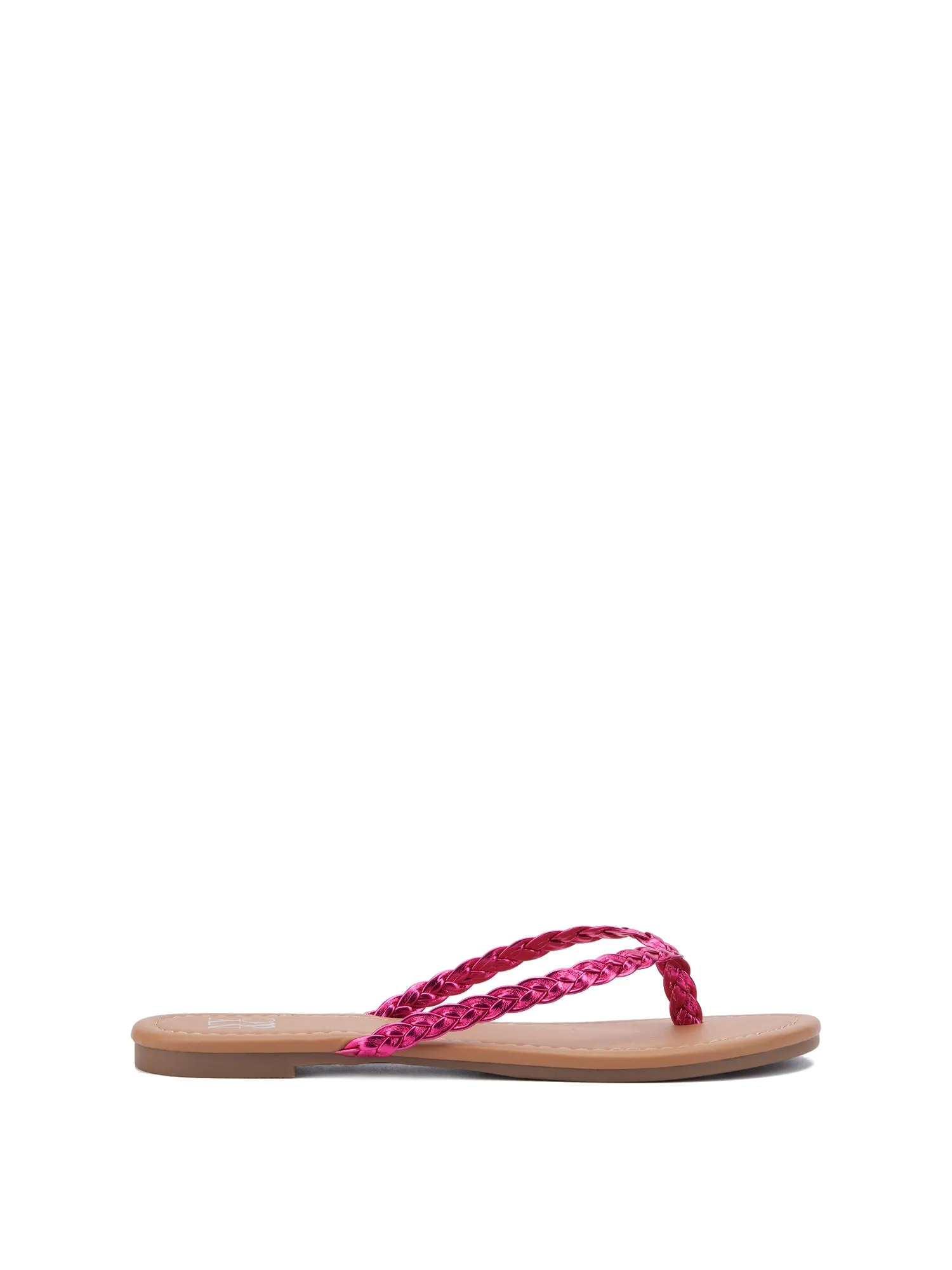 Braided-Strap Flip-Flop Sandal