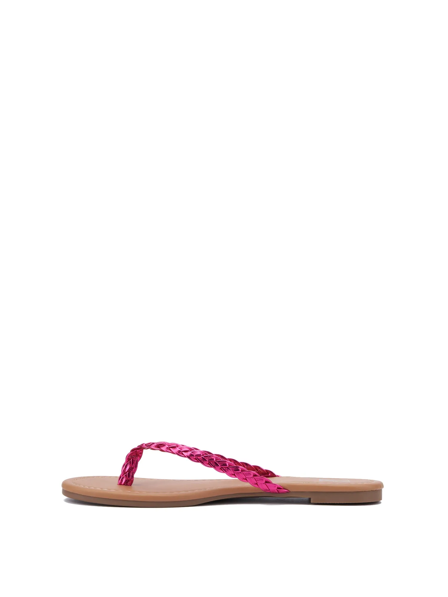 Braided-Strap Flip-Flop Sandal