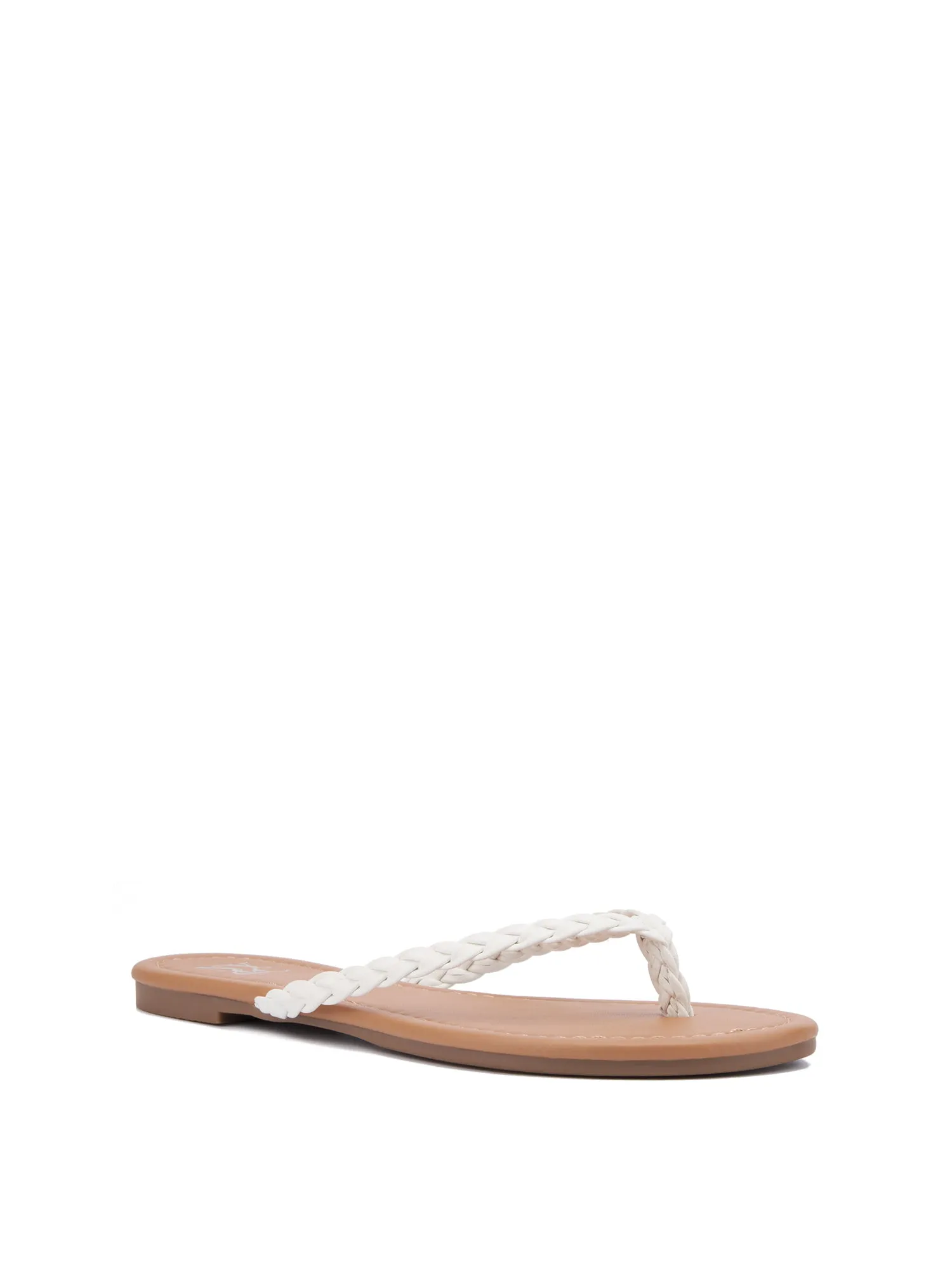 Braided-Strap Flip-Flop Sandal