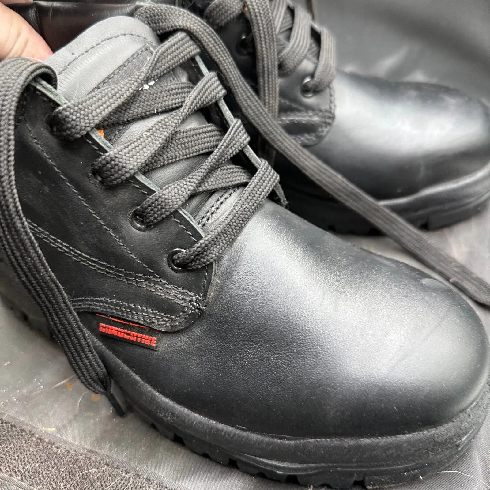 British Army Black Leather Duty Combat Boots - Goliath - Size EU 38 UK 5
