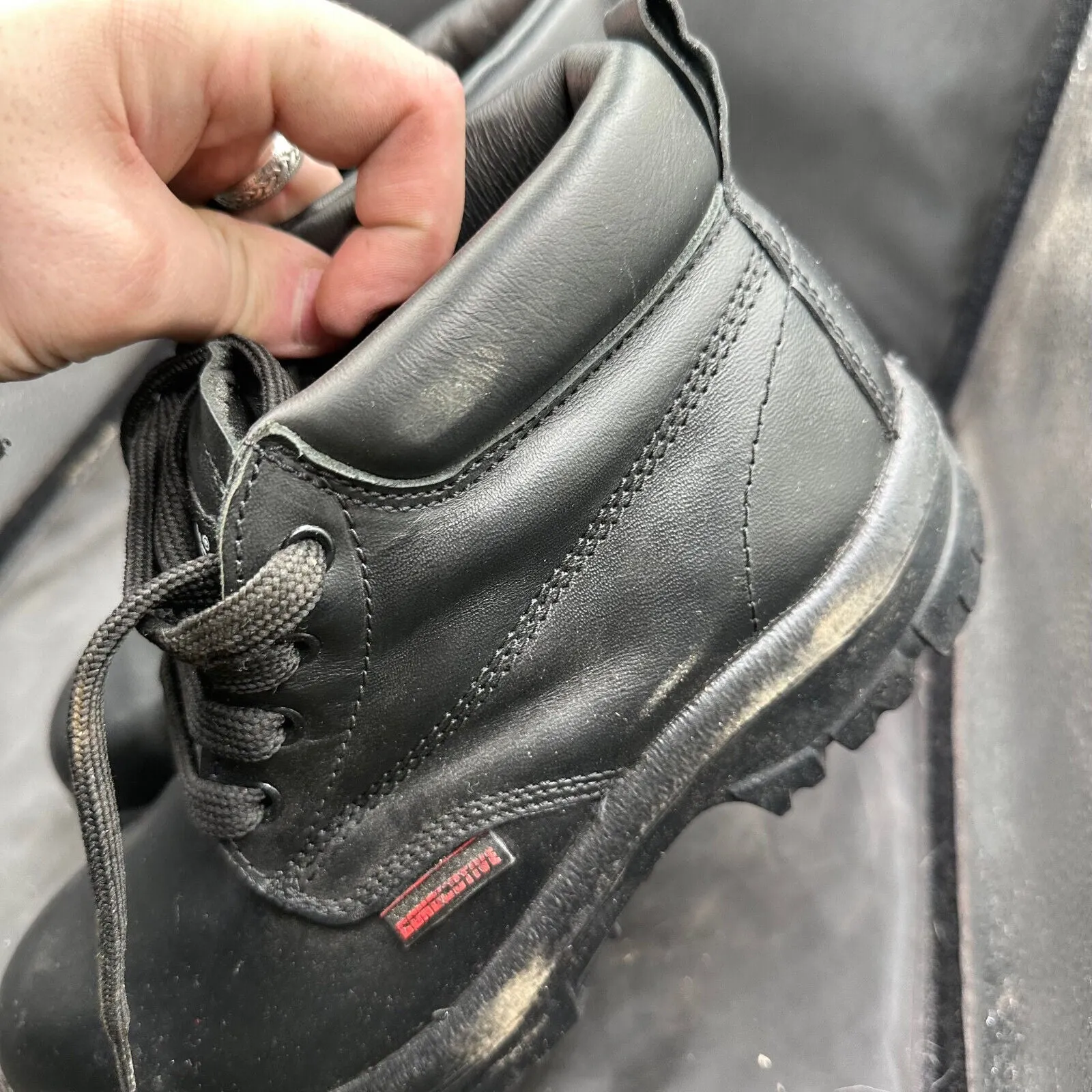 British Army Black Leather Duty Combat Boots - Goliath - Size EU 38 UK 5