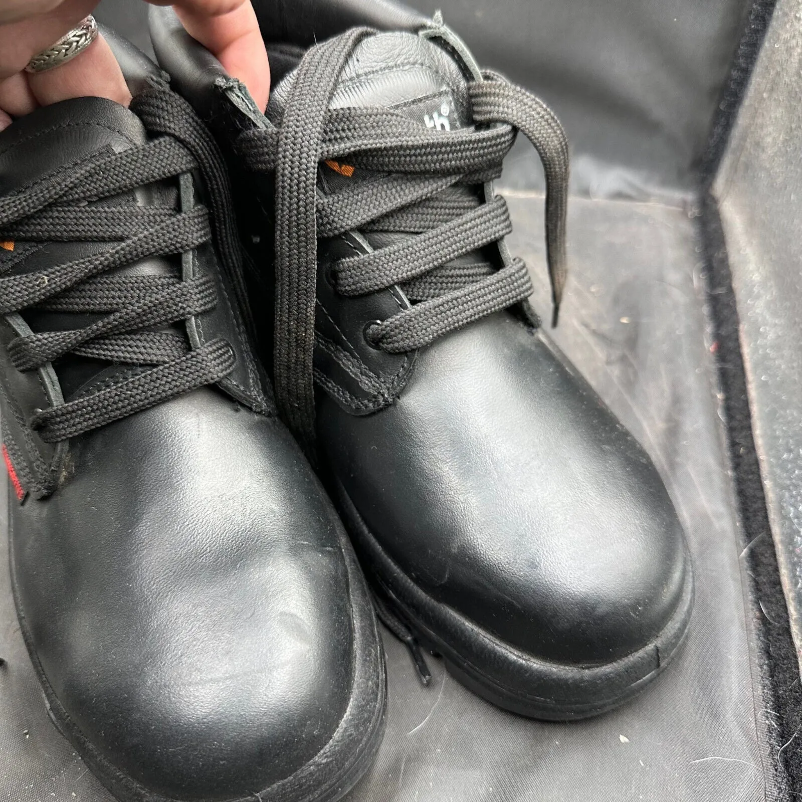 British Army Black Leather Duty Combat Boots - Goliath - Size EU 38 UK 5