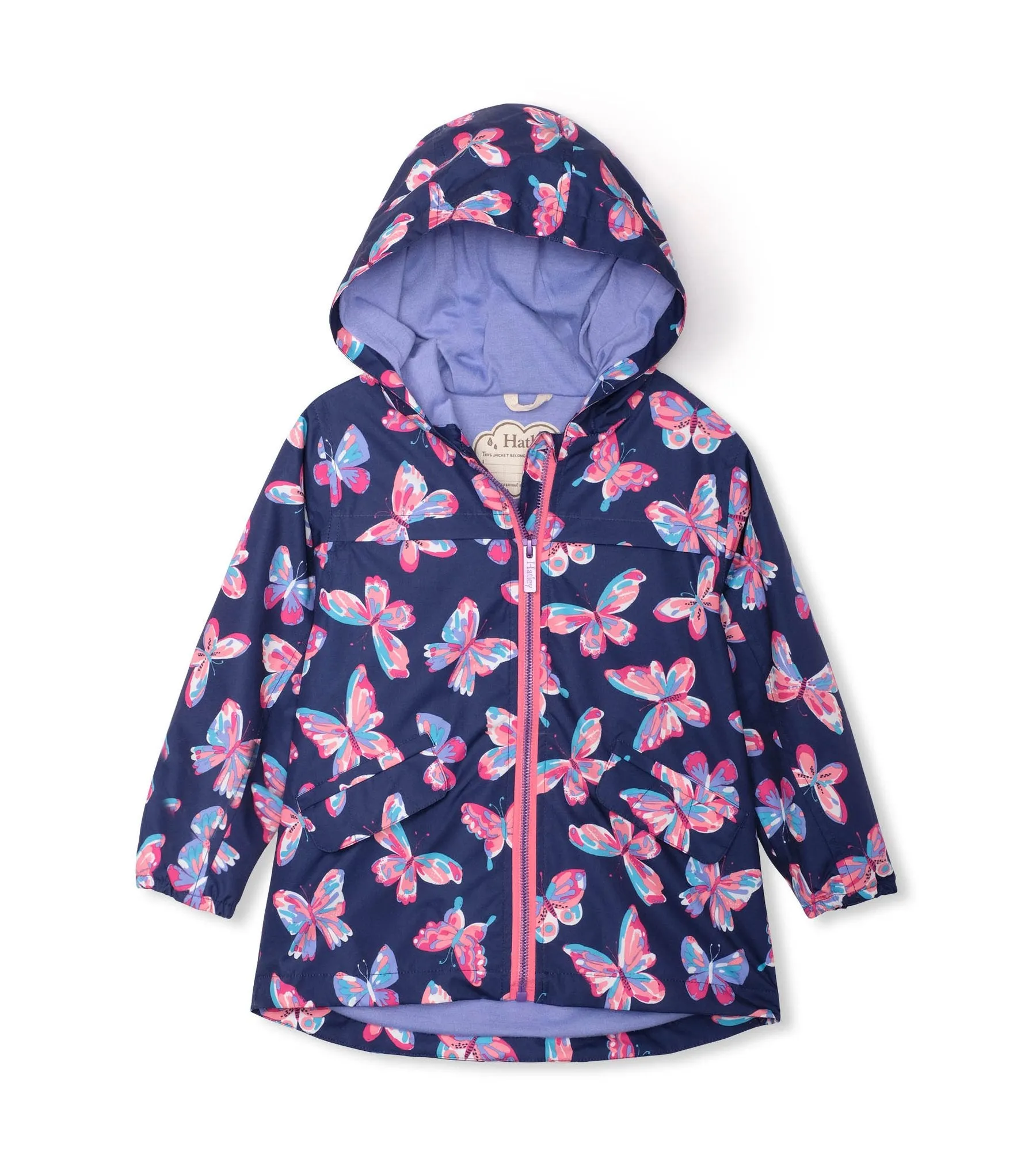 Butterfly Kaleidoscope Microfiber Rain Coat