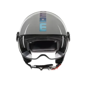 Casco moto jet FGTR CLASSIC Flip E2206 Blu / fucsia