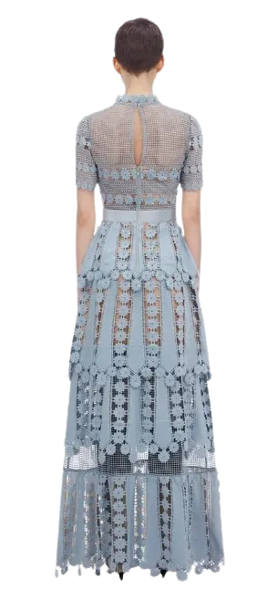 Chantille Heavy Lace Long Summer Evening Dress