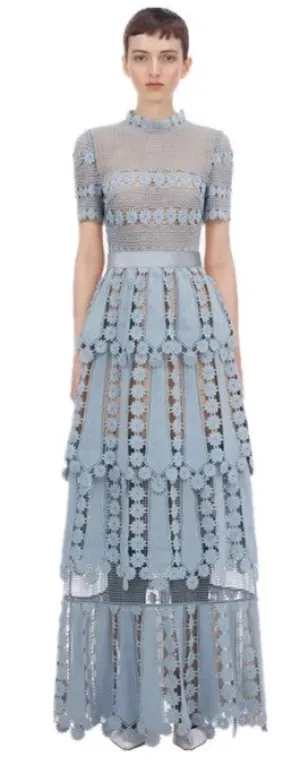 Chantille Heavy Lace Long Summer Evening Dress